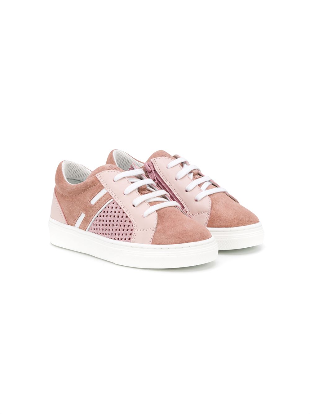 фото Hogan kids perforated low-top trainers