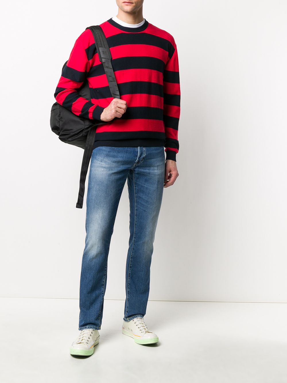 фото Woolrich striped long-sleeve jumper