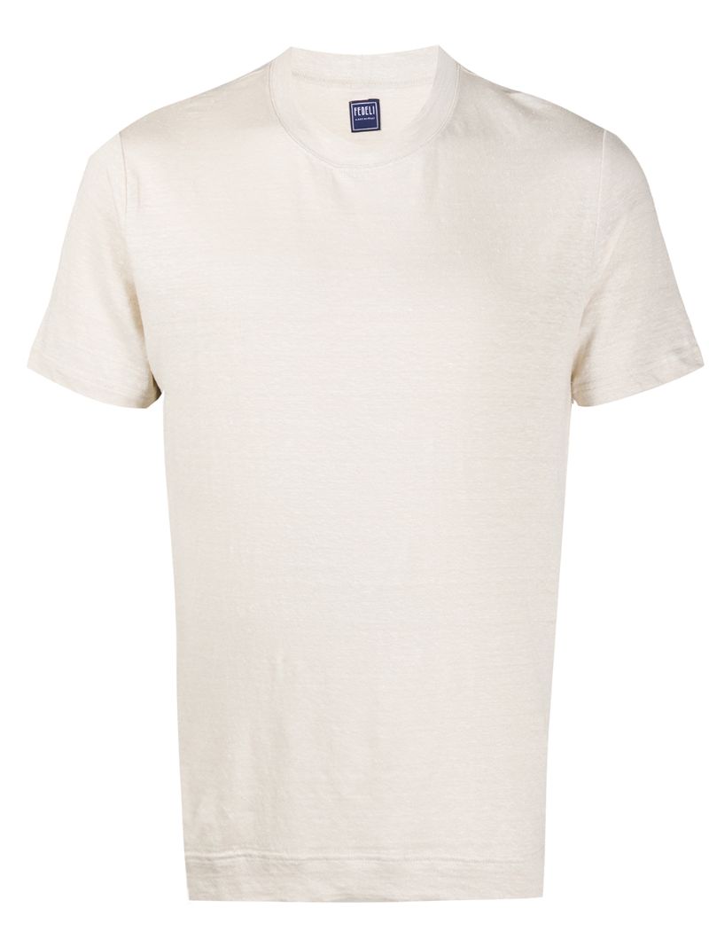 Fedeli Round-neck T-shirt In Neutrals