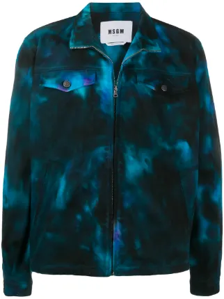 tie dye zip jacket