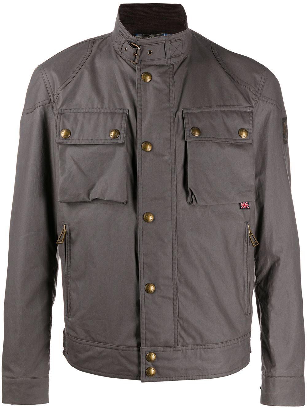 фото Belstaff check-lining biker jacket