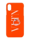 Valentino Garavani VLTN logo-print iPhone X/XS case - Yellow