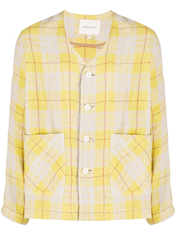 yellow checked top