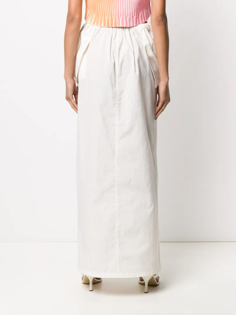 JACQUEMUS LA JUPE CUEILLETTE LAYERED LONG SKIRT
