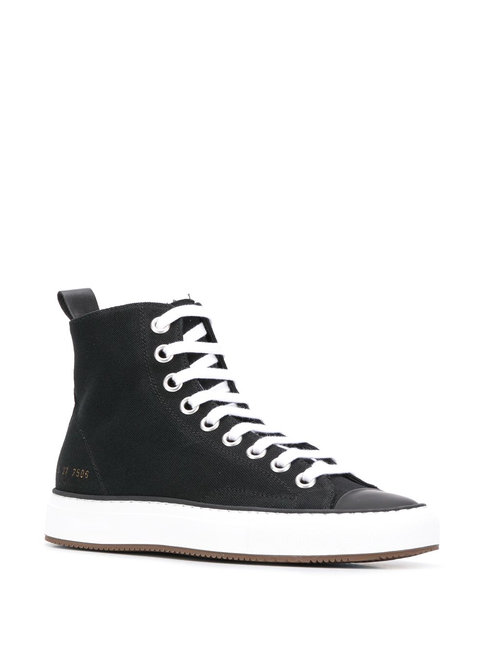 фото Common projects ankle length logo stamp sneakers