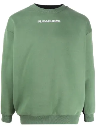 pleasures green hoodie