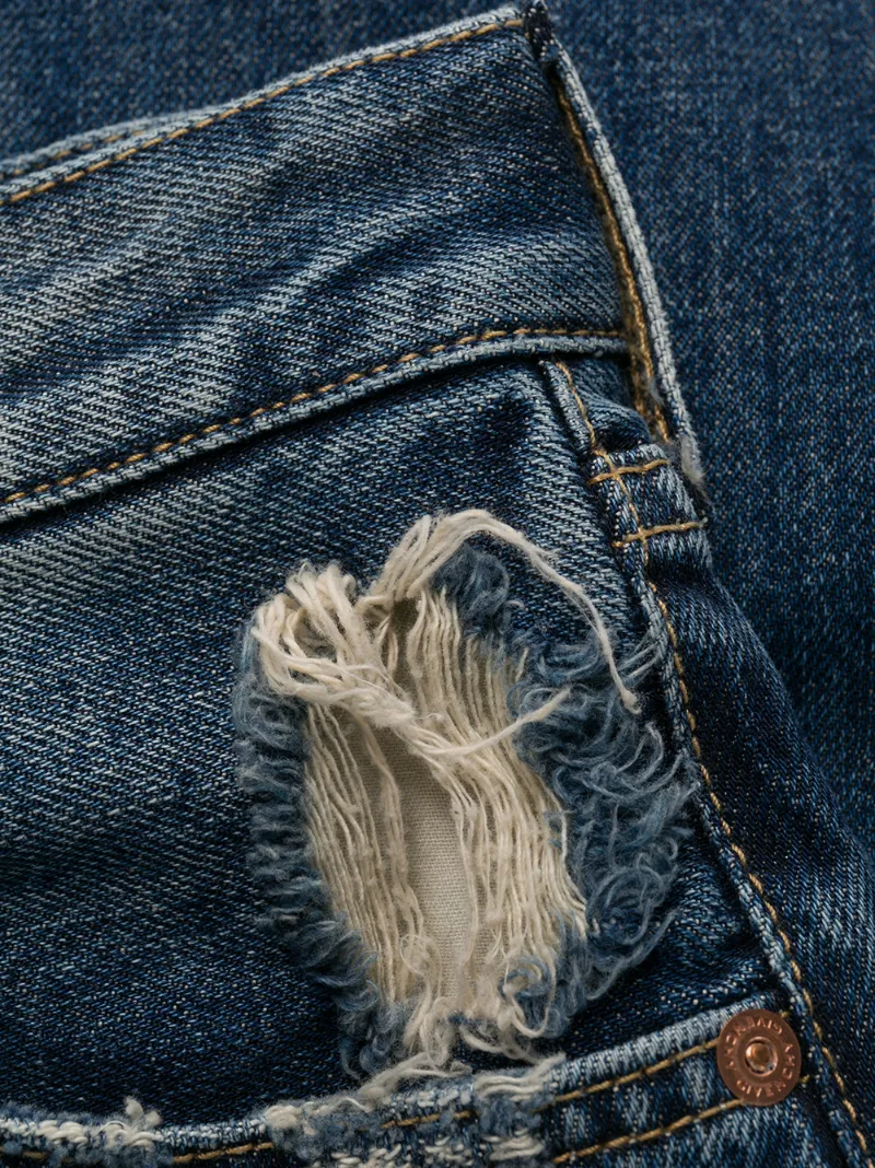 Givenchy Two-tone Cropped Jeans In Blue