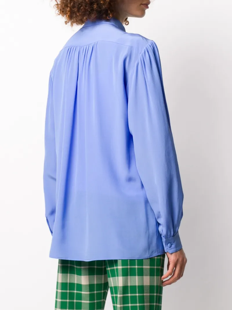 GUCCI RUFFLE-NECK BLOUSE