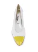 Carel contrasting toe pumps