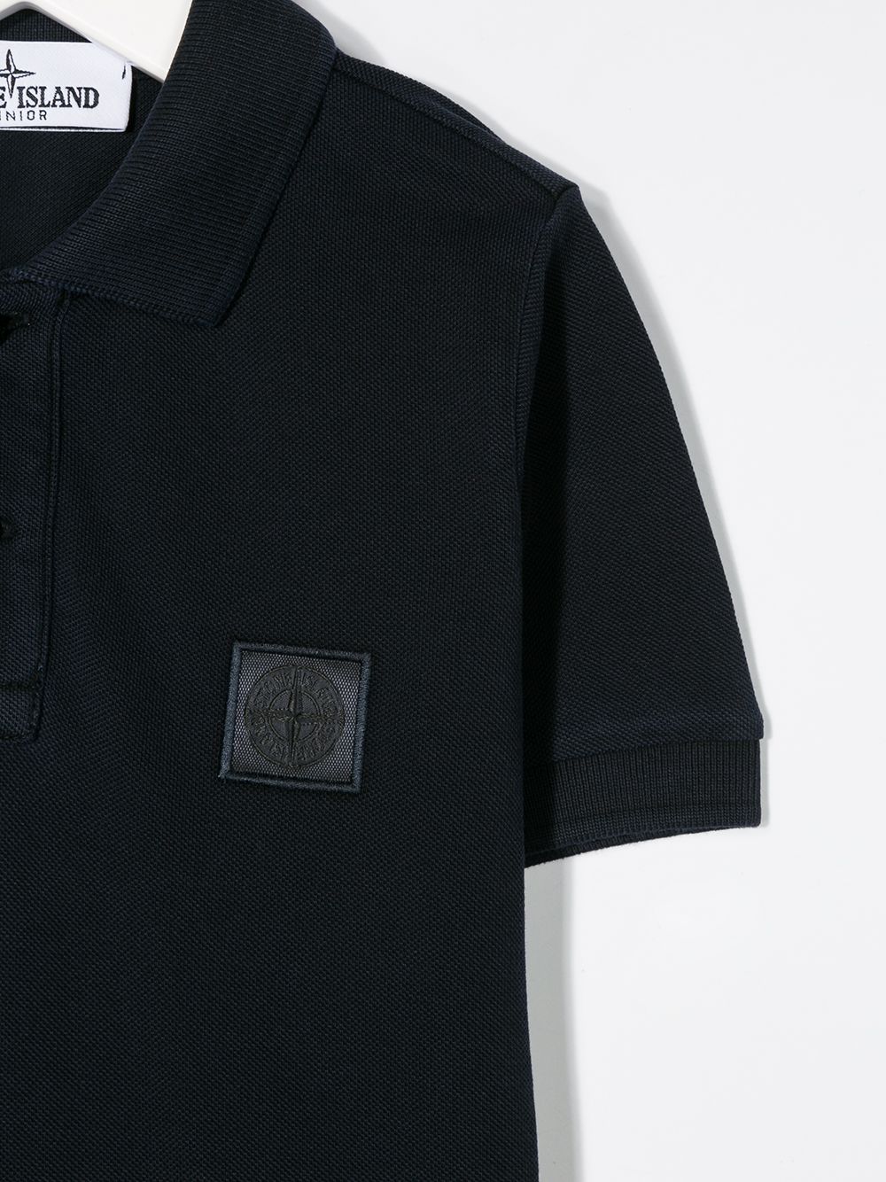 фото Stone island junior рубашка-поло с нашивкой-логотипом