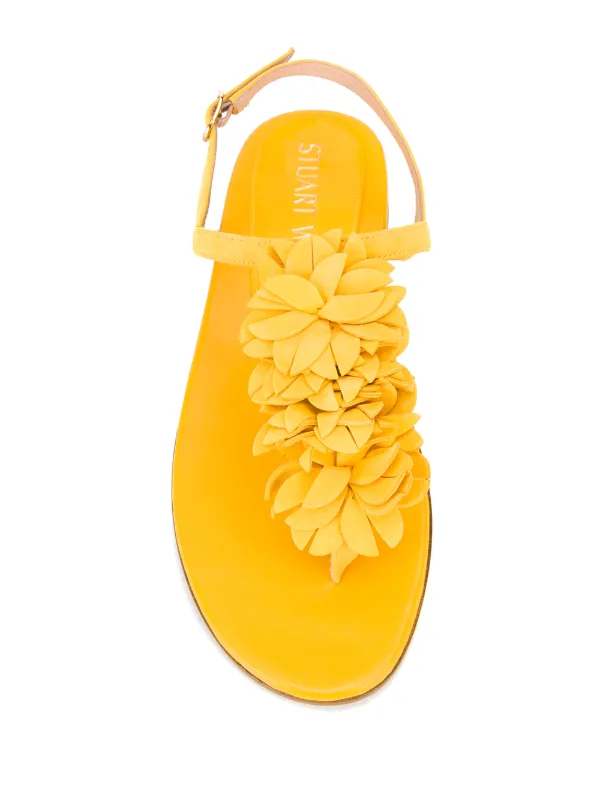 stuart weitzman yellow sandals