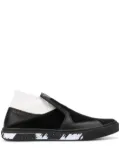 Stone Island Shadow Project contrast panel perforated sneakers - Black