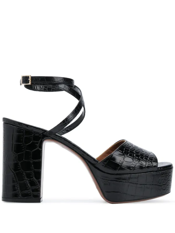 platform croc sandals