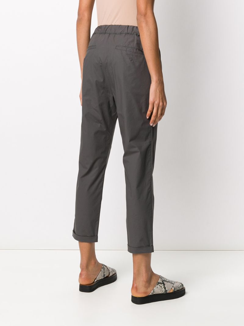 Shop Lis Lareida Elastic Waist Trousers In Grey