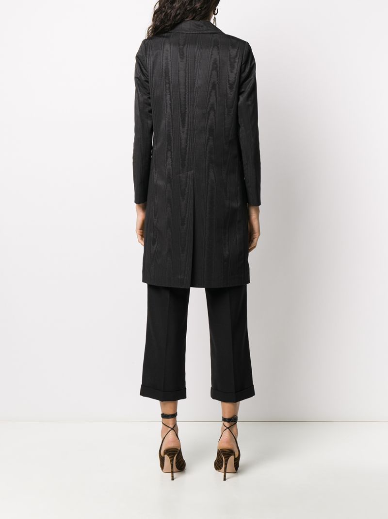 Shop Tagliatore Crystal Buttoned Fitted Coat In Black