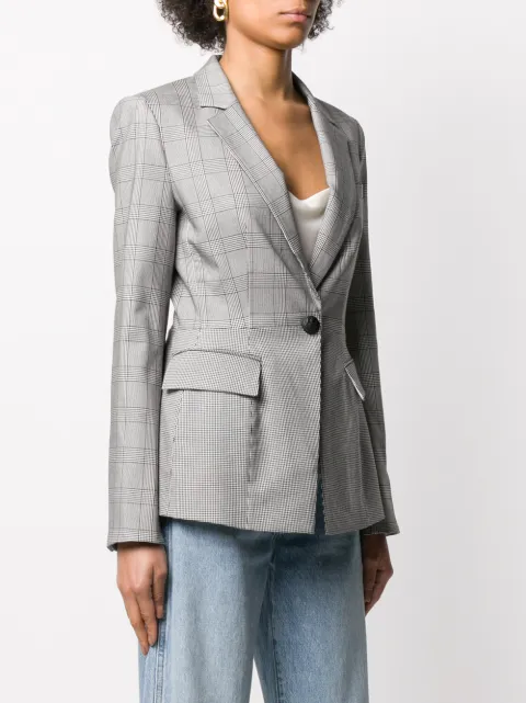 veronica beard plaid blazer