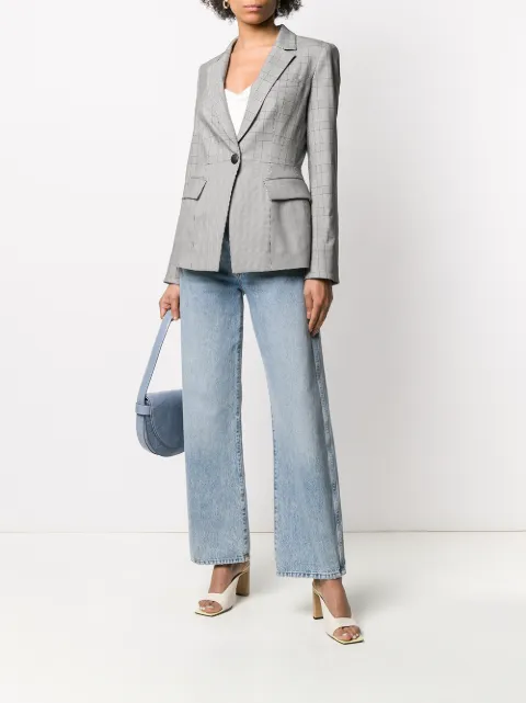 veronica beard plaid blazer