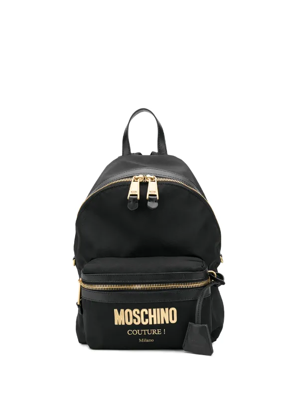 moschino logo backpack