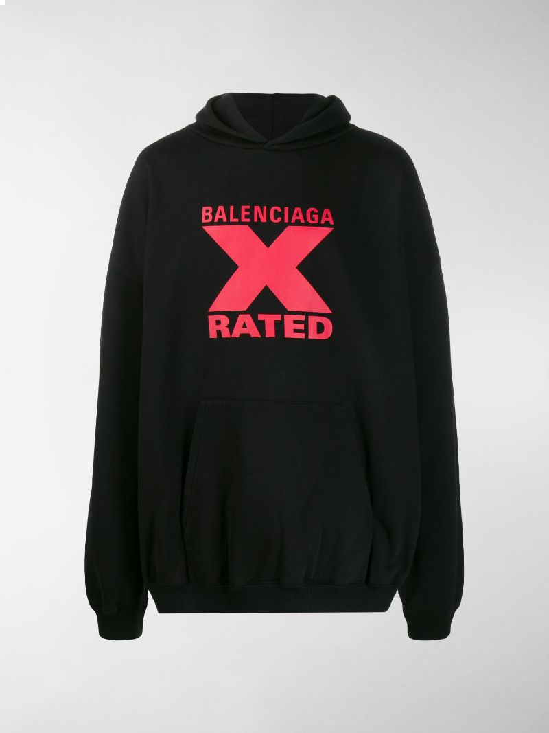 balenciaga x rated hoodie