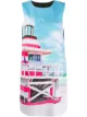 Image 1 of Boutique Moschino graphic print shift dress
