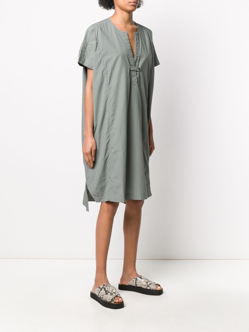 Shop Closed Short Sleeve Shirt Dress In Green