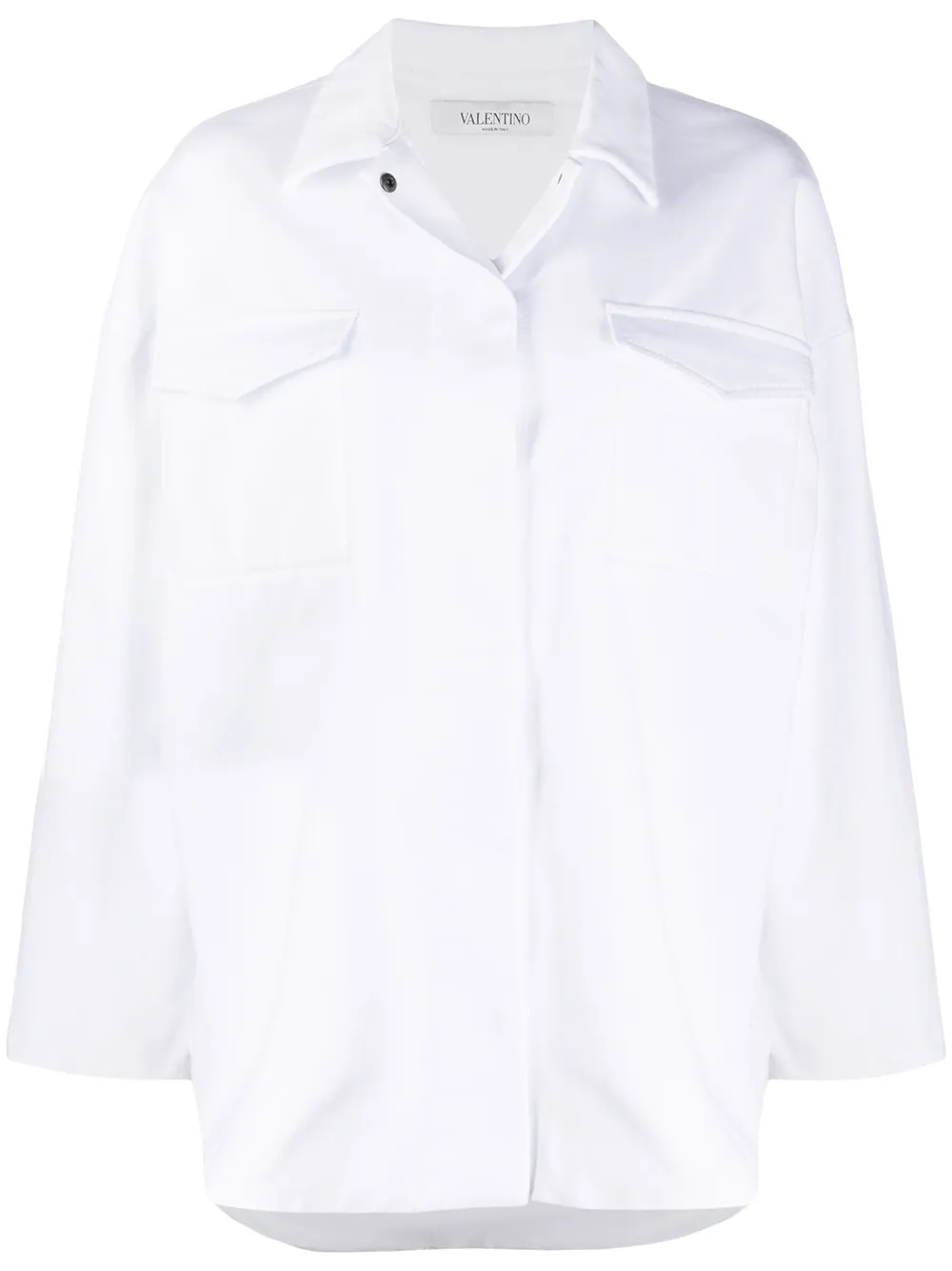 Valentino Garavani Denim overshirt Wit