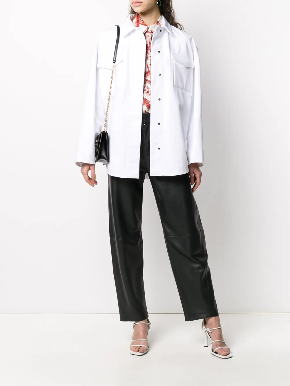 Valentino Garavani Denim overshirt - Wit