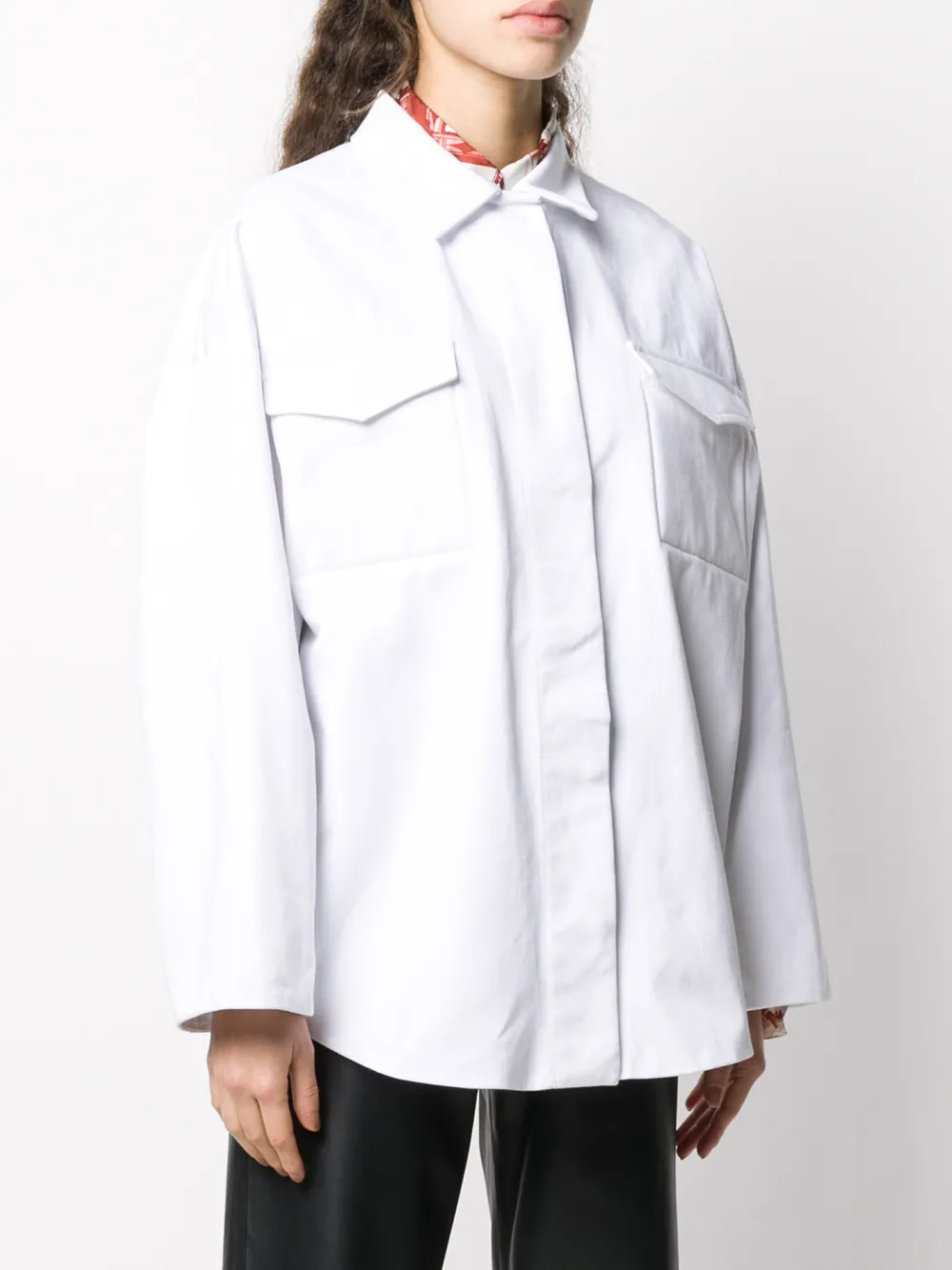 Valentino Garavani Denim overshirt Wit