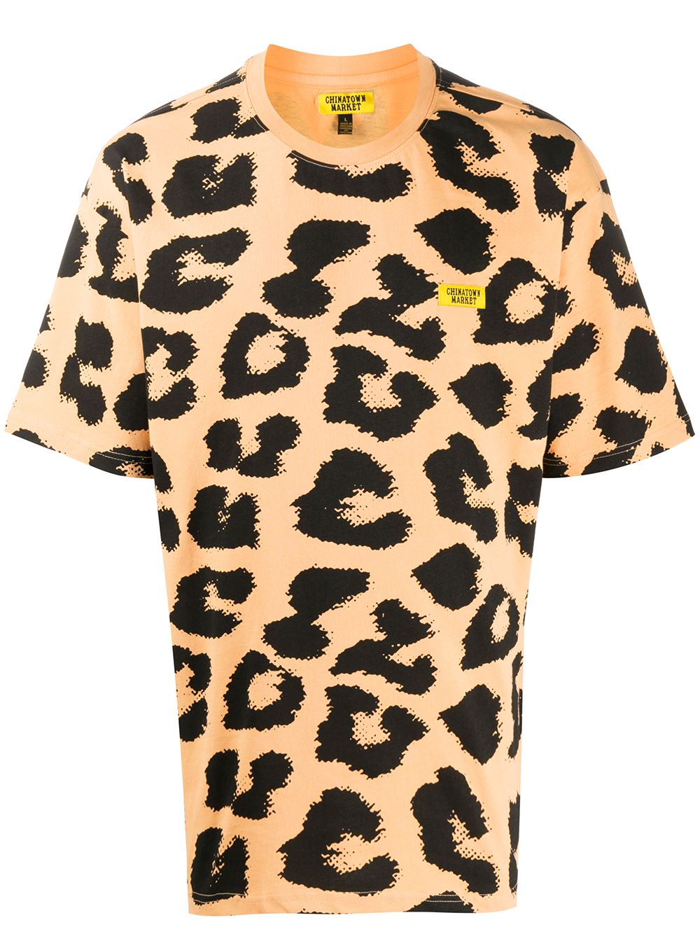 Shop Chinatown Market Leopard Print T-shirt In Orange