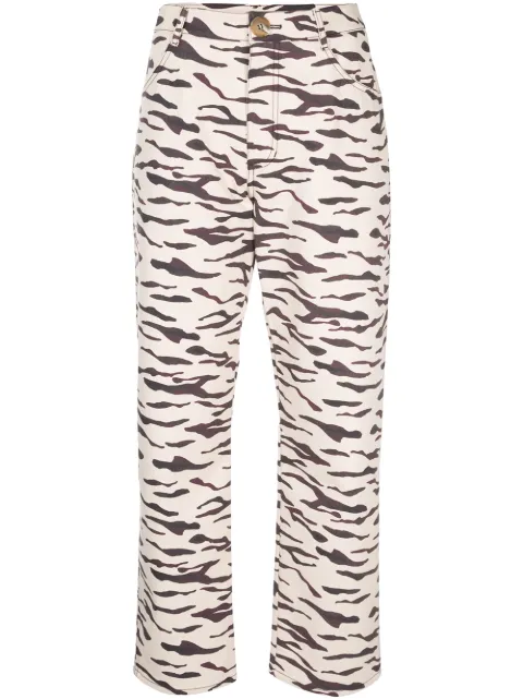Rejina Pyo tiger print straight trousers 