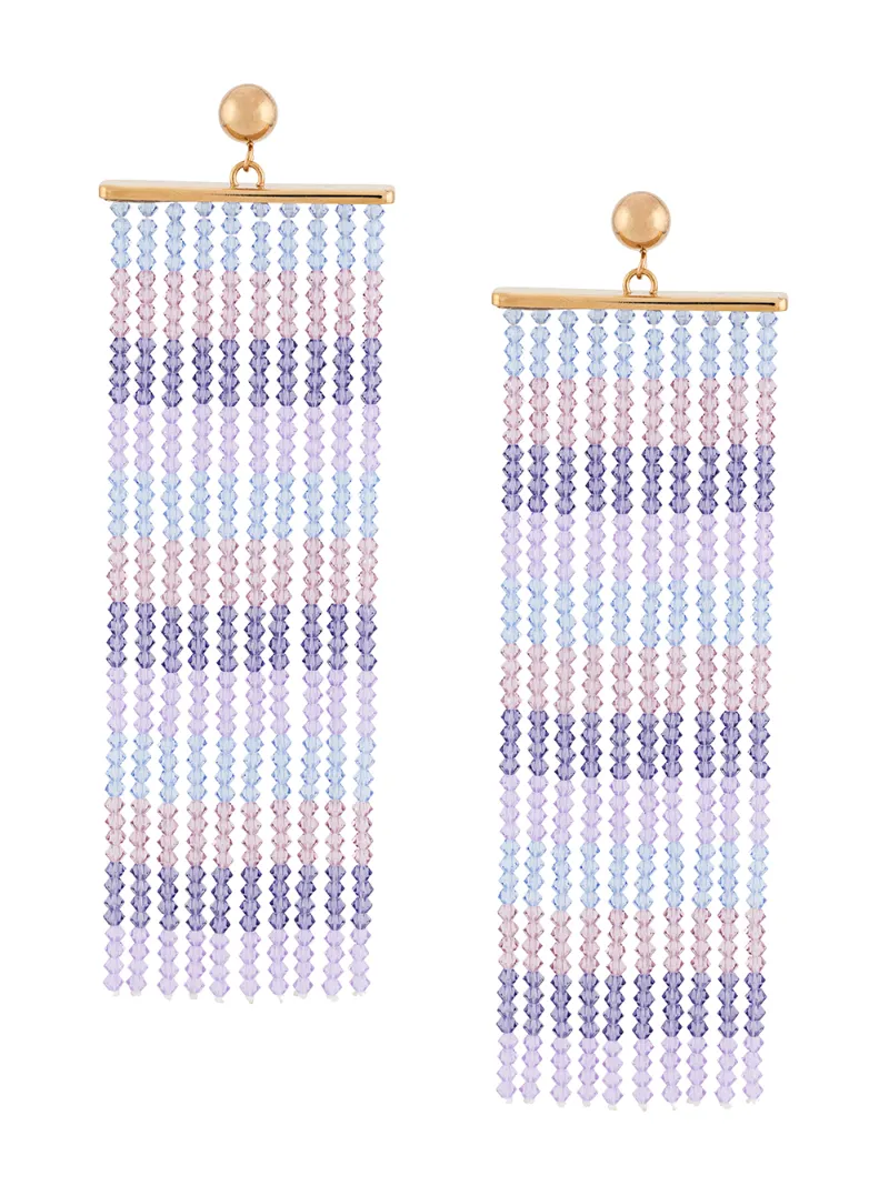JACQUEMUS BEADED FRINGE EARRINGS
