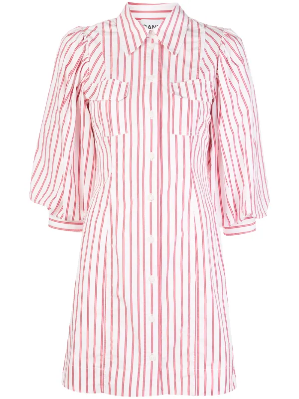 ganni shirt dress