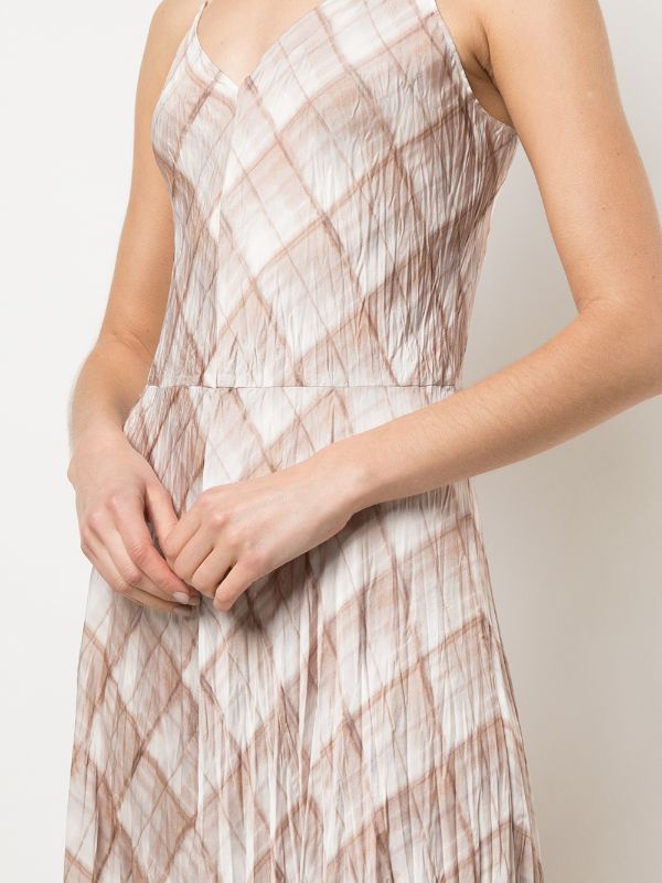 vince plaid slip dress