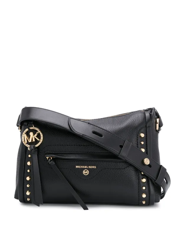 michael kors studded messenger bag