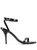 VETEMENTS Eiffel Tower ankle strap sandals - Black
