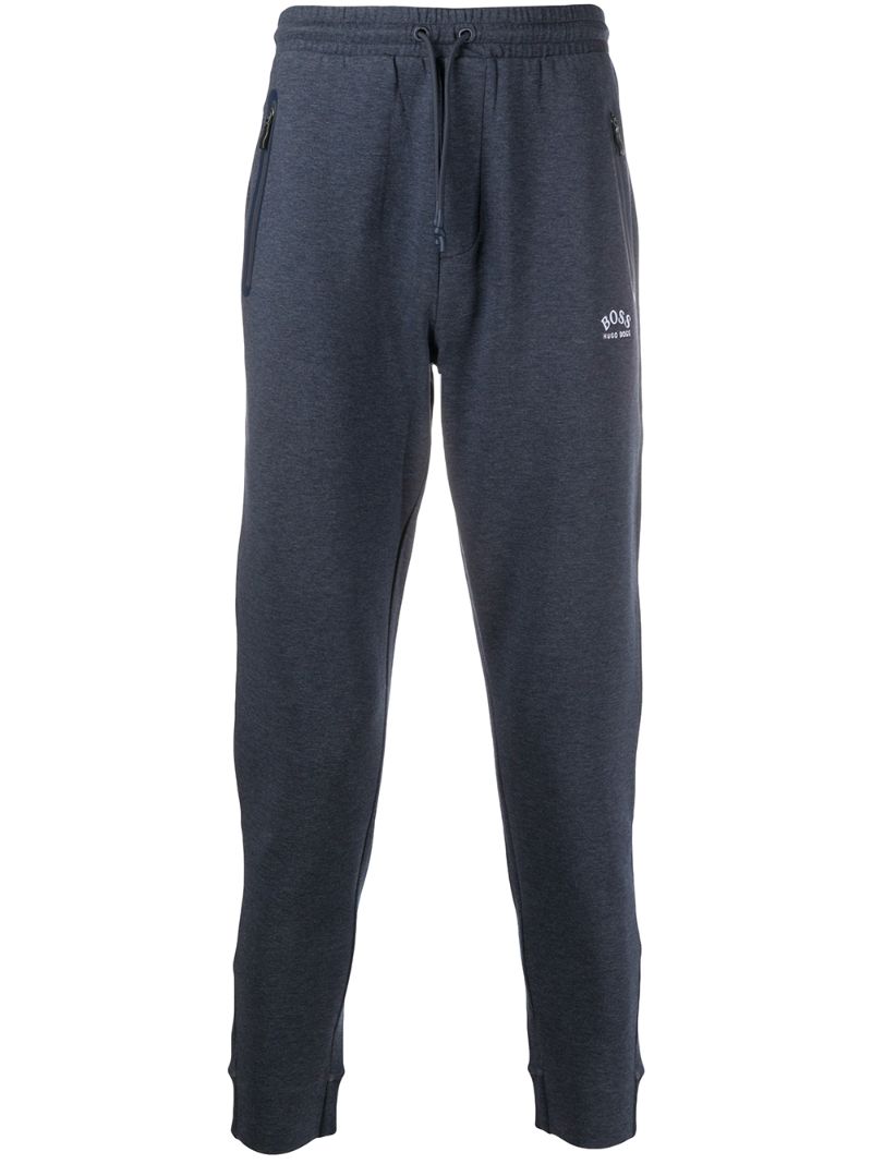 Hugo Boss Tapered-leg Track Pants In Blue