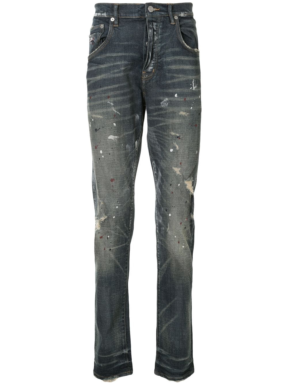фото Purple brand зауженные джинсы средней посадки