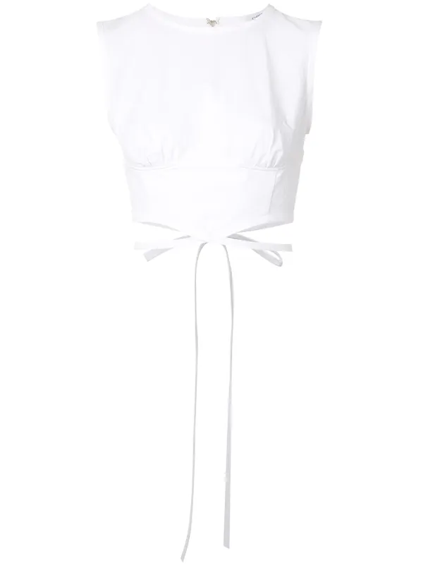 white underwire crop top