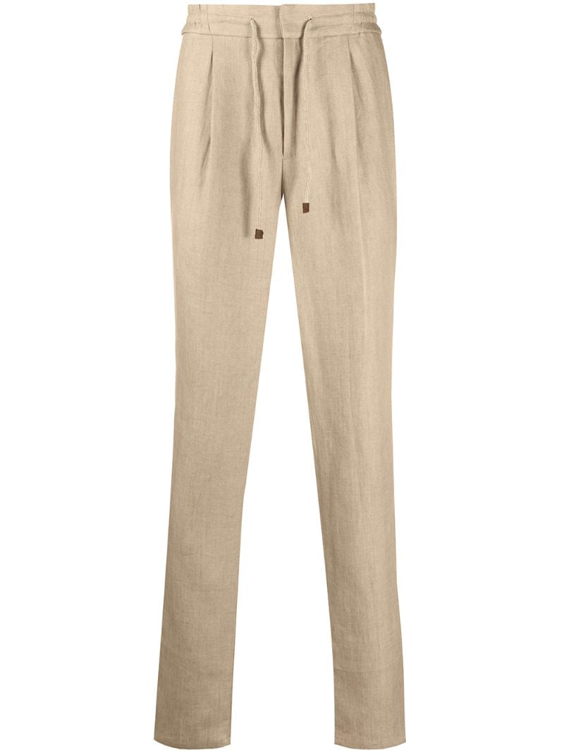 Brunello Cucinelli Straight-leg Trousers In Neutrals