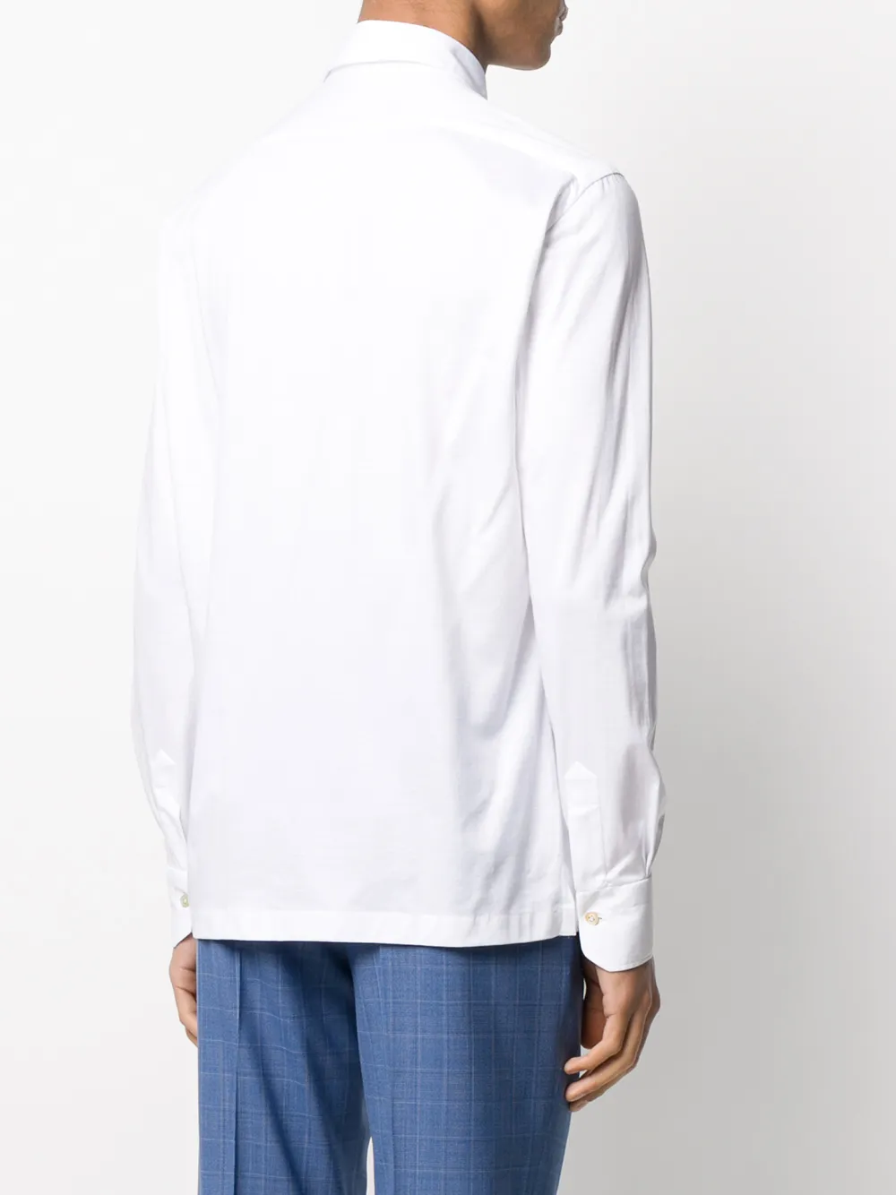 Kiton Jersey overhemd Wit