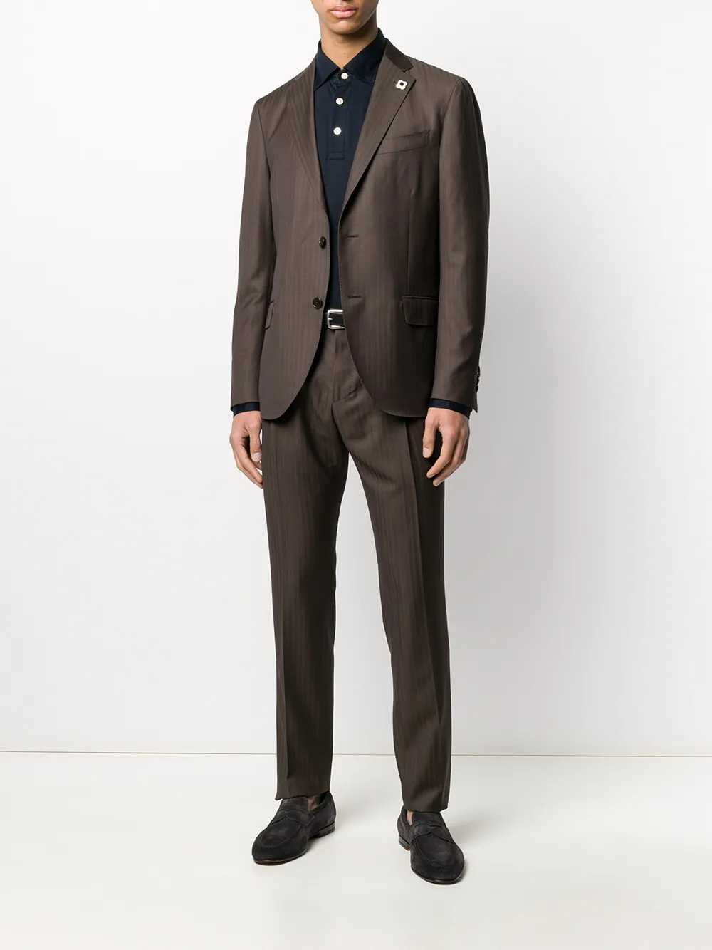 Kiton Stretch poloshirt - Blauw