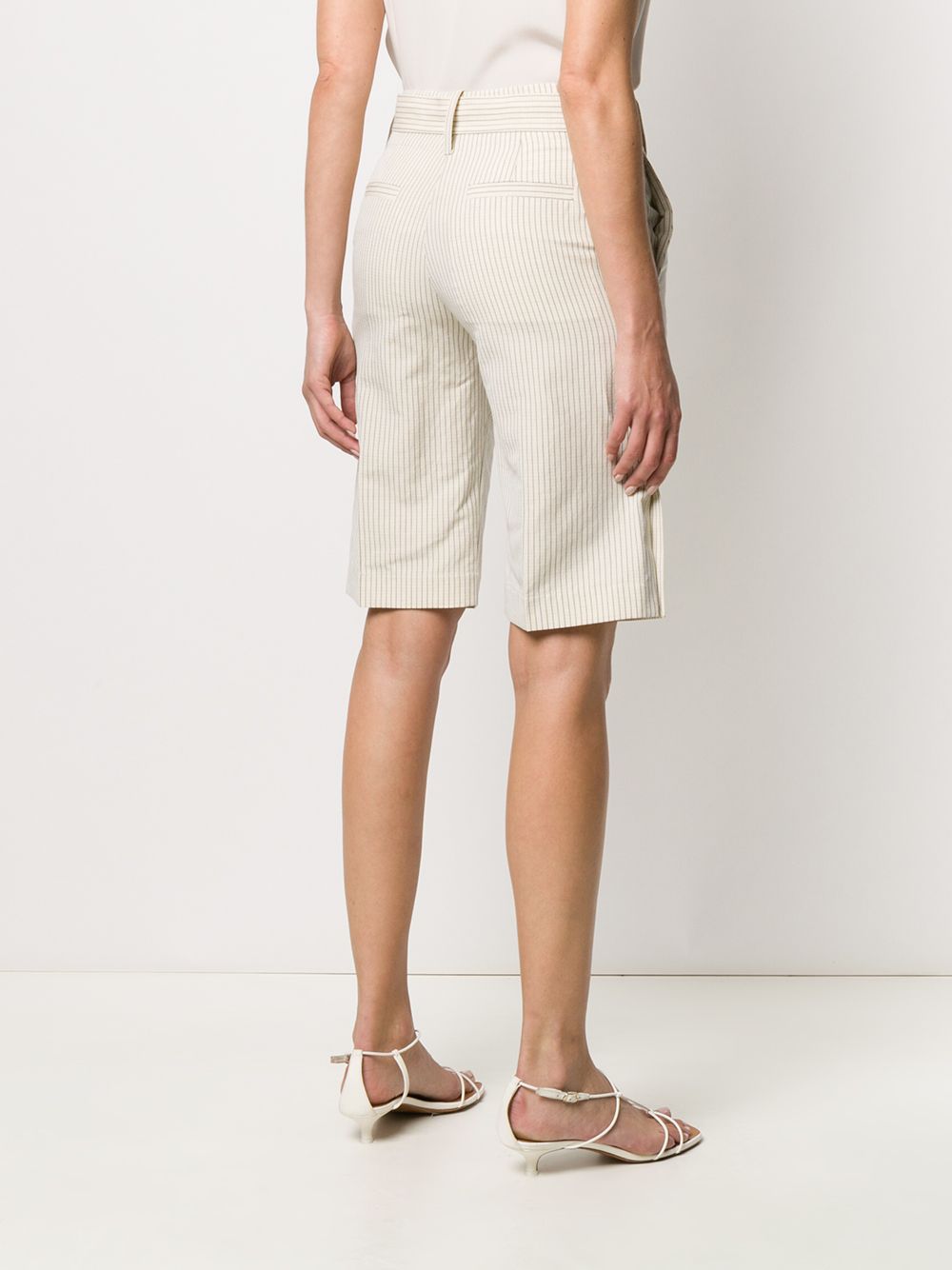 фото Eudon choi ander pinstriped bermuda shorts