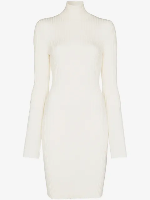 Wolford ribbed knit fitted mini dress