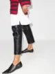 LOEWE Perforated anagram flat pumps