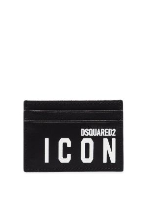 DSquared² Leather Icon Wallet in Black for Men Save 58% Mens Wallets and cardholders DSquared² Wallets and cardholders 