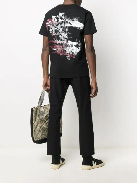 stone island paint t shirt
