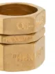 Off-White hex nut-shaped ring