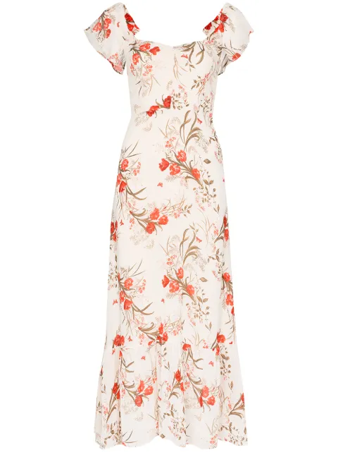 reformation orange dress