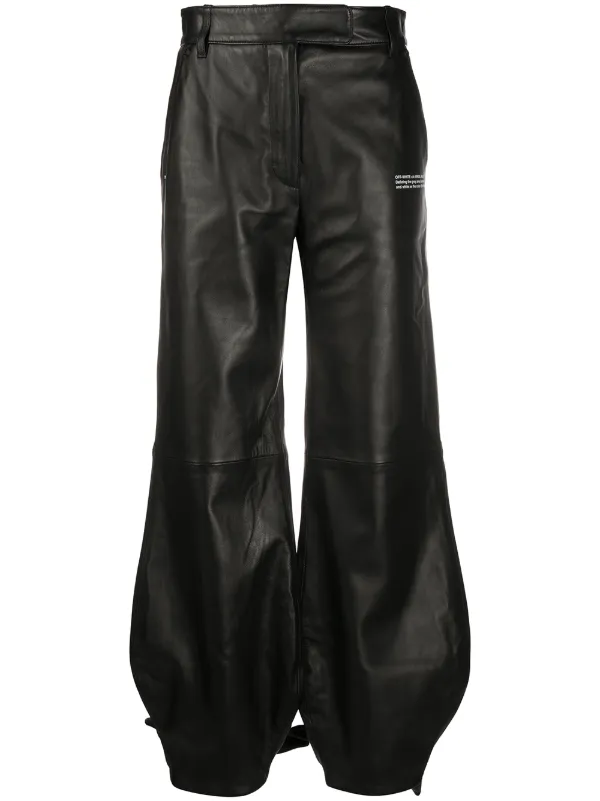 tie up leather trousers