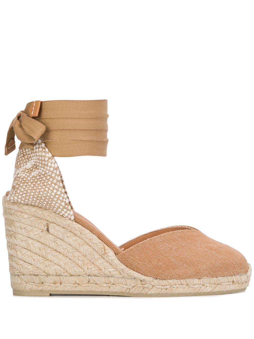 Castaã±er Chiara Wedge Sandals In Neutrals